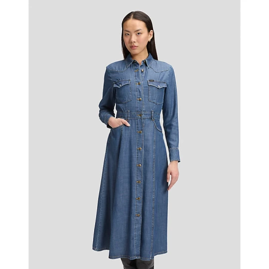 Zdjęcie produktu Lee Regular Western Mid Calf Dress Classic Blue