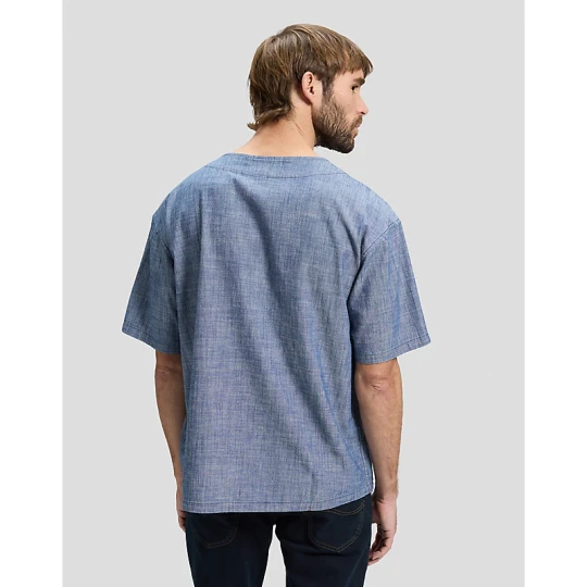 Zdjęcie produktu Lee Relaxed Baseball Tee With Pocket Light Wash Chambray
