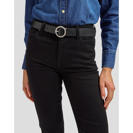 Zdjęcie produktu Lee Round Buckle Leather Belt Black