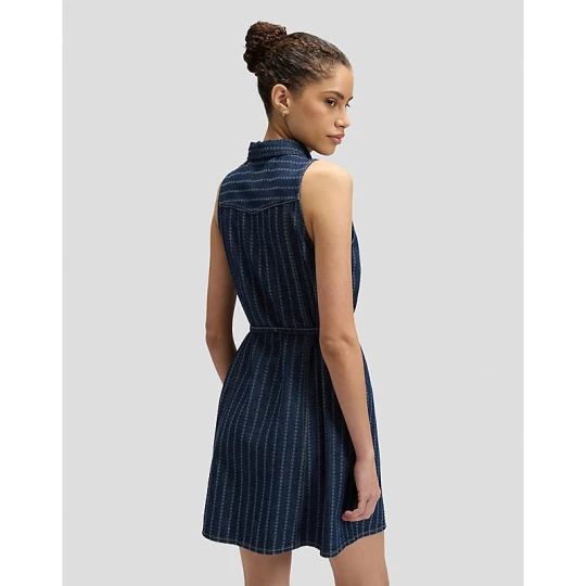 Zdjęcie produktu Lee Slim Sleeveless Mini Denim Dress Indigo Rush