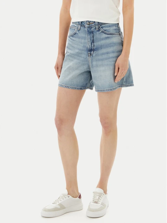Zdjęcie produktu Lee Szorty jeansowe Stella 112363786 Niebieski Wide Leg