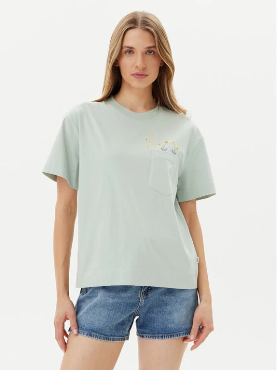 Zdjęcie produktu Lee T-Shirt Embroidery Pocket 112363833 Zielony Relaxed Fit