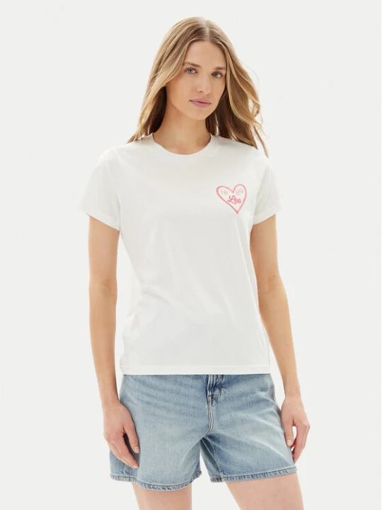 Zdjęcie produktu Lee T-Shirt Small Logo 112363635 Biały Regular Fit