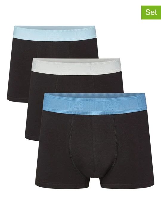 Zdjęcie produktu LEE Underwear Bokserki (3 pary) "Arturo" w kolorze czarnym rozmiar: S