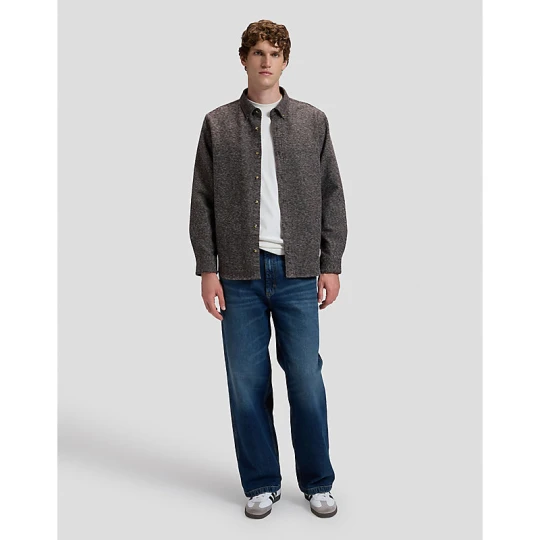Zdjęcie produktu Lee Workwear Relaxed No Pocket Button Down Shirt Chocolate Torte