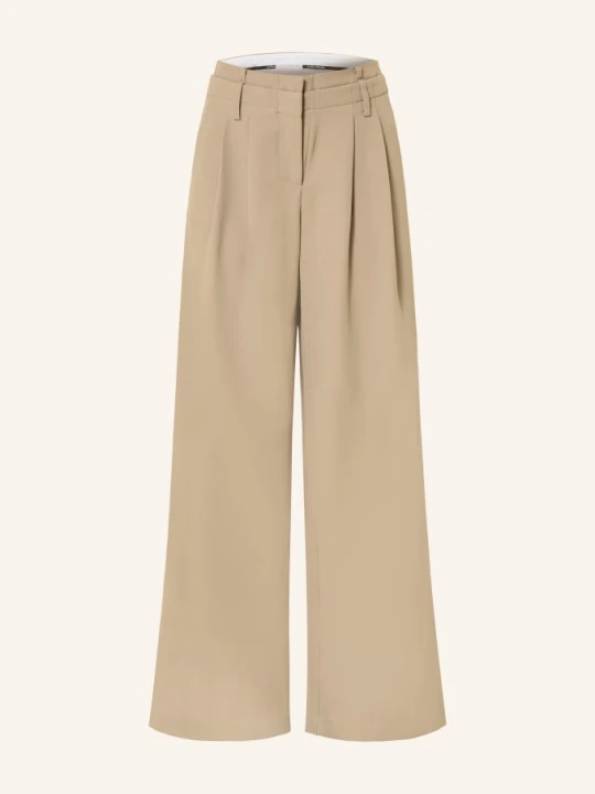 Zdjęcie produktu Leger Studio Spodnie Z Materiału Typu Marlene Marcellina beige KHAKI