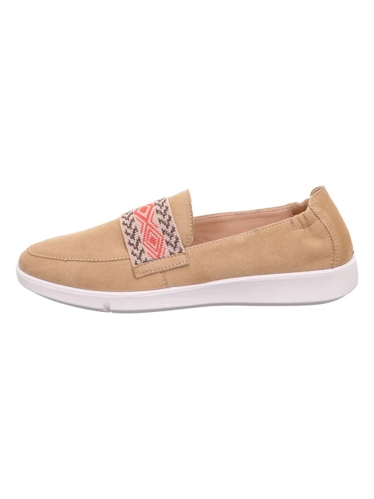 Zdjęcie produktu Legero Skórzane slippersy "Lucca" w kolorze beżowym rozmiar: 37
