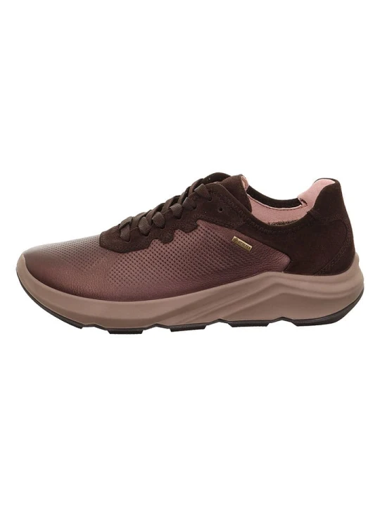 Zdjęcie produktu Legero Skórzane sneakersy "Bliss" w kolorze brązowo-fioletowym rozmiar: 41, 5
