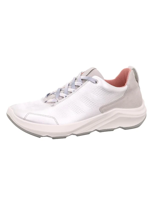 Zdjęcie produktu Legero Skórzane sneakersy "Bliss" w kolorze srebrnym rozmiar: 38, 5