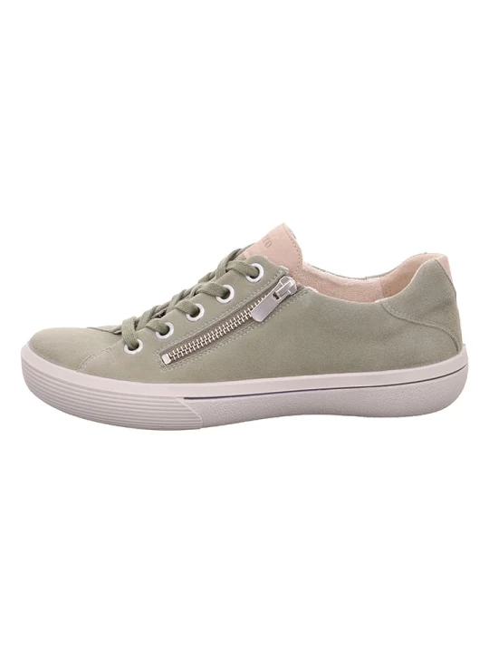 Zdjęcie produktu Legero Skórzane sneakersy "Fresh" w kolorze zielonym rozmiar: 38