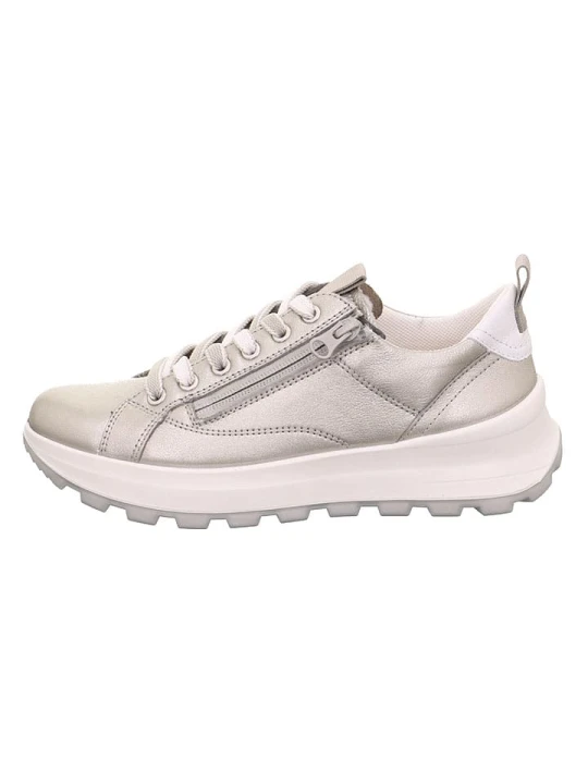 Zdjęcie produktu Legero Skórzane sneakersy "Run" w kolorze szarym rozmiar: 41