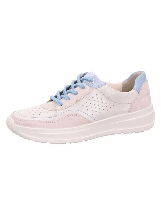 Zdjęcie produktu Legero Skórzane sneakersy "Sprinter" w kolorze jasnoróżowo-błękitnym rozmiar: 39