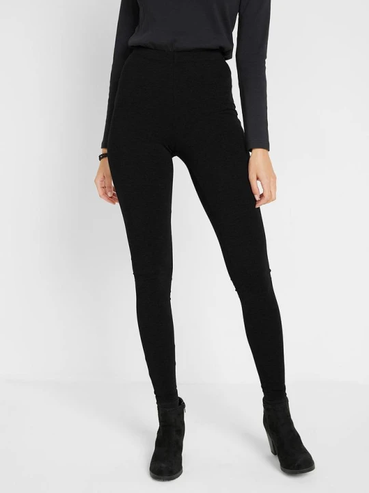 Zdjęcie produktu Legginsy (2 pary) BonPrix czarny