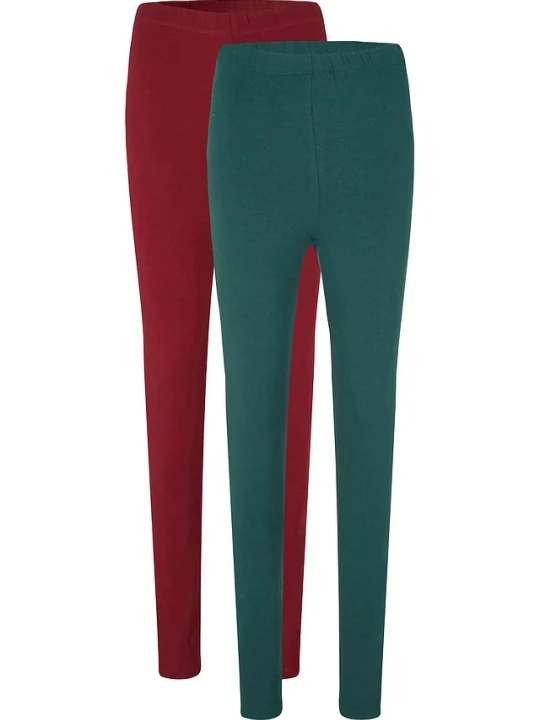 Zdjęcie produktu Legginsy (2 pary) BonPrix czerwony