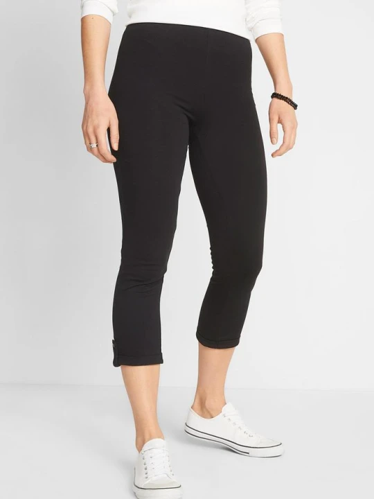 Zdjęcie produktu Legginsy 3 / 4 BonPrix czarny
