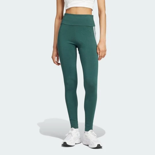 Zdjęcie produktu Legginsy 3-Stripes Adidas Mineral Green