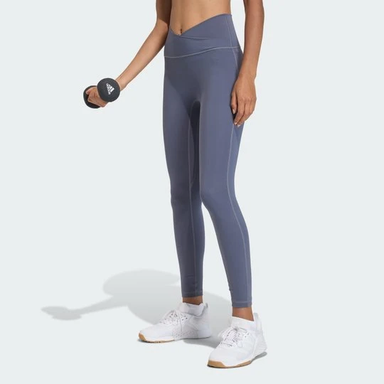 Zdjęcie produktu Legginsy 3 Stripes Studio All Me 7/8 X-Over Adidas Aurora Onix