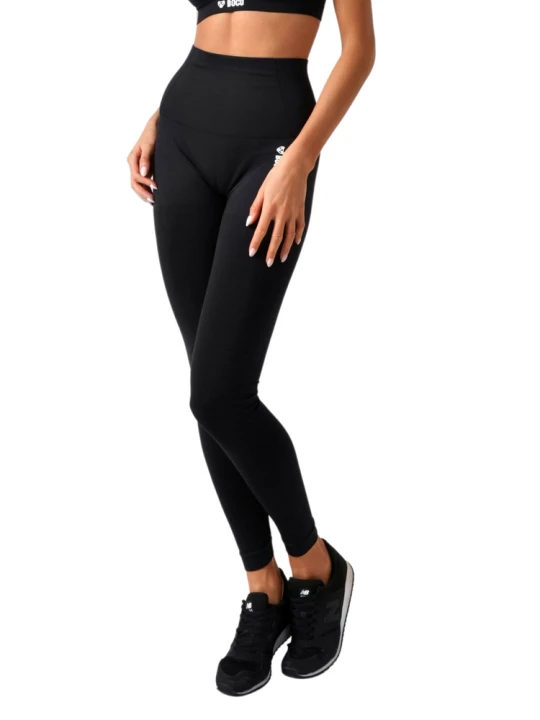 Zdjęcie produktu Legginsy Bezszwowe Black Plain Shape (Push Up) BOCO WEAR