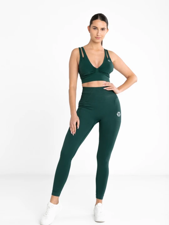 Zdjęcie produktu Legginsy Bezszwowe Bottle Green Perfect Shape (Push Up) BOCO WEAR