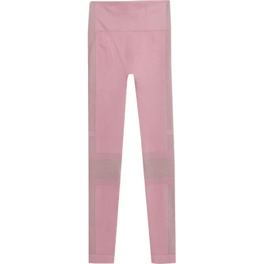 Zdjęcie produktu Legginsy bezszwowe damskie 4FAW23USEAF116 4F Różowy