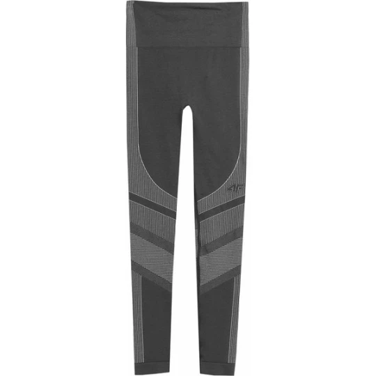 Zdjęcie produktu Legginsy bezszwowe damskie 4FAW23USEAF116 4F Szary