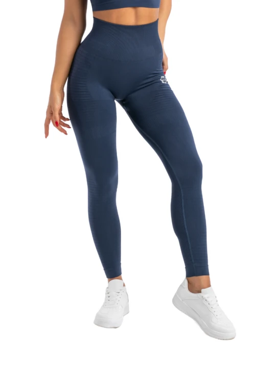 Zdjęcie produktu Legginsy Bezszwowe Navy Perfect Shape (Push Up) BOCO WEAR