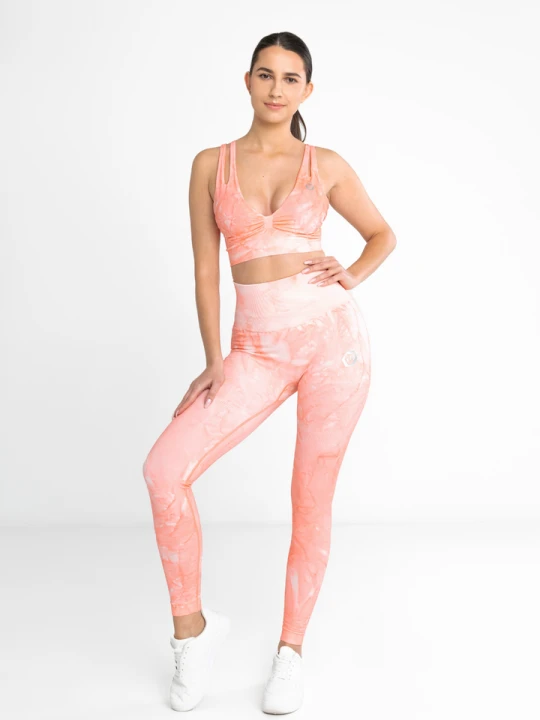 Zdjęcie produktu Legginsy Bezszwowe Pink Tie Dye Perfect Shape (Push Up) BOCO WEAR