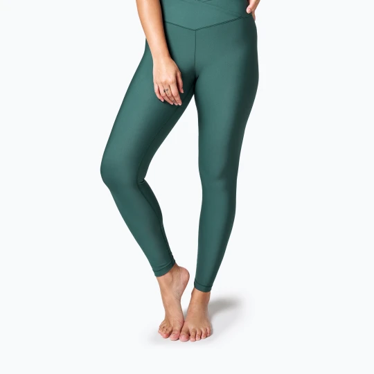 Zdjęcie produktu Legginsy damskie Casall Overlap High Waist garden green