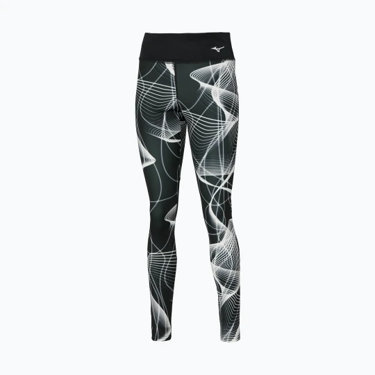 Zdjęcie produktu Legginsy damskie do biegania Mizuno Printed black