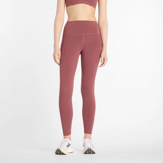 Zdjęcie produktu Legginsy damskie do biegania New Balance Sleek WP51268WAD – różowe
