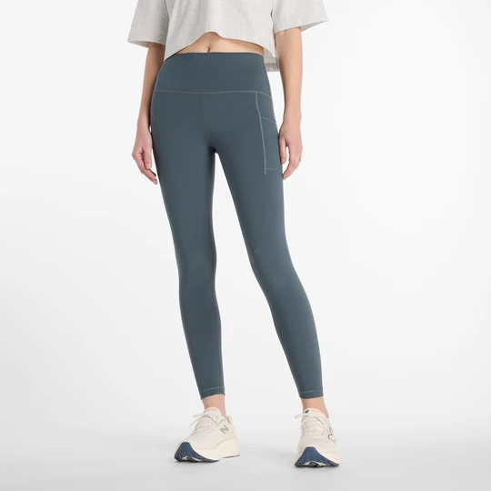 Zdjęcie produktu Legginsy damskie do biegania New Balance Sleek WP51268GT – szare