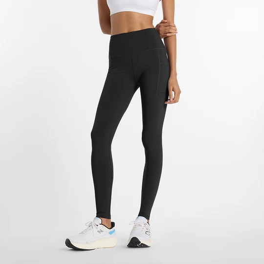Zdjęcie produktu Legginsy damskie do biegania New Balance Sleek WP51275BK – czarne