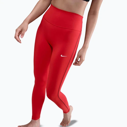 Zdjęcie produktu Legginsy damskie Nike One High-Waisted light crimson / black Pomarańczowy