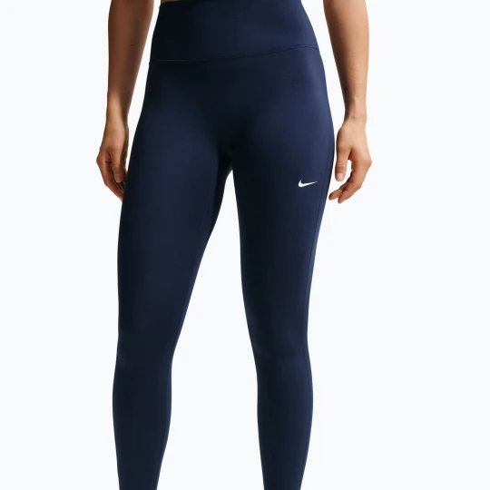 Zdjęcie produktu Legginsy damskie Nike One Seamless Front High-Waisted midnight navy / white Granatowy