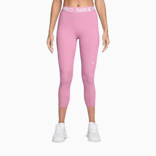 Zdjęcie produktu Legginsy damskie Nike Pro pink rise / white