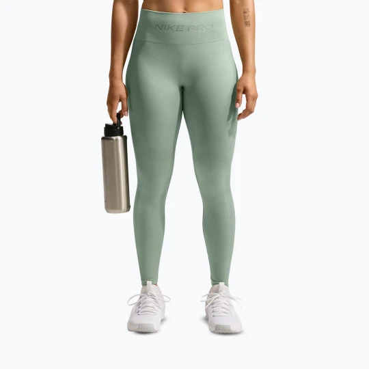 Zdjęcie produktu Legginsy damskie Nike Pro Seamless High-Waisted 7 / 8 steam Zielony