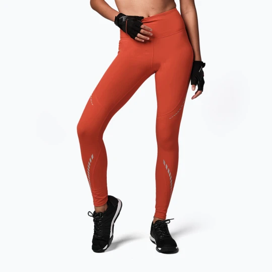 Zdjęcie produktu Legginsy damskie STRONG ID Z1B01261 czerwone Pomarańczowy