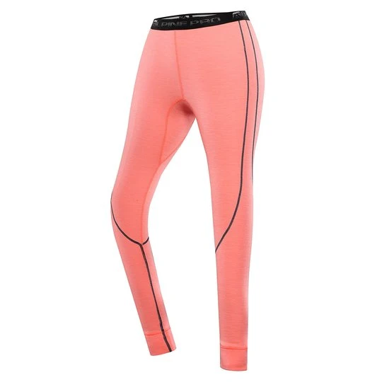 Zdjęcie produktu Legginsy damskie termoaktywne wełna merino Sanera Alpine Pro pomarańczowy
