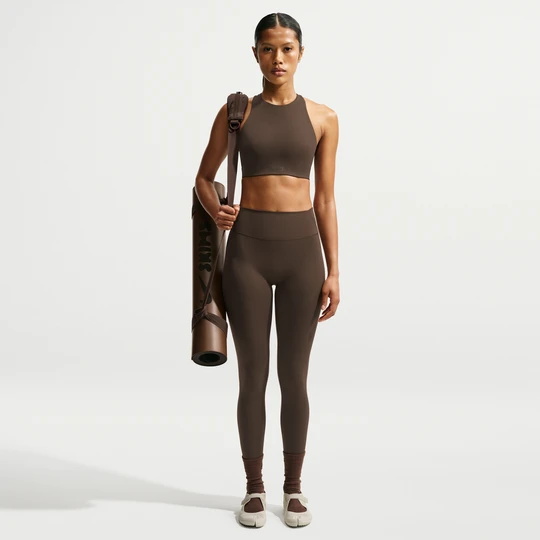 Zdjęcie produktu Legginsy damskie z wysokim stanem 66 cm NikeSKIMS Matte - Brązowy