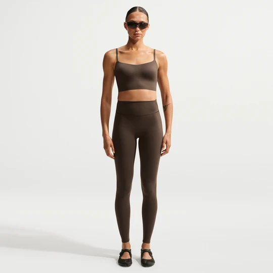 Zdjęcie produktu Legginsy damskie z wysokim stanem 74 cm NikeSKIMS Matte - Brązowy
