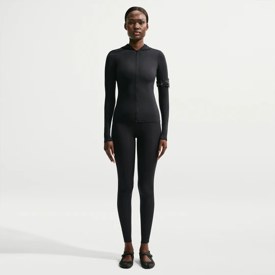 Zdjęcie produktu Legginsy damskie z wysokim stanem i wstawką w kształcie litery V NikeSKIMS Weightless - Czerń