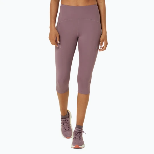 Zdjęcie produktu Legginsy do biegania damskie ASICS High Waist Capri dusty mauve Fioletowy