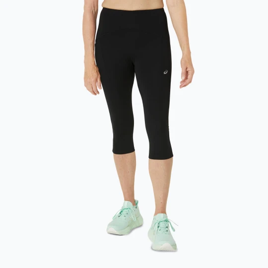 Zdjęcie produktu Legginsy do biegania damskie ASICS High Waist Capri performance black