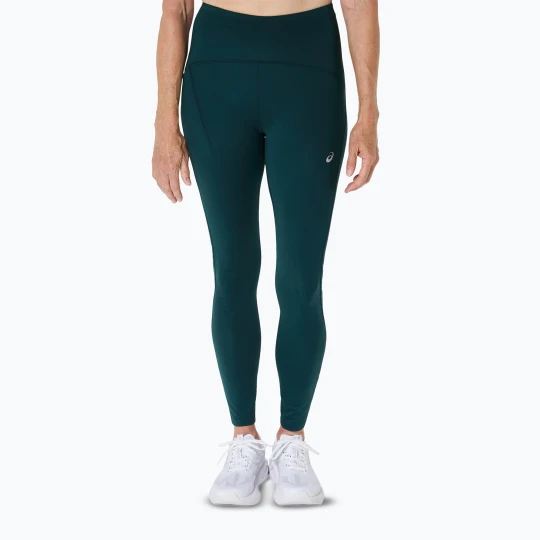 Zdjęcie produktu Legginsy do biegania damskie ASICS Road High Waist saxon green