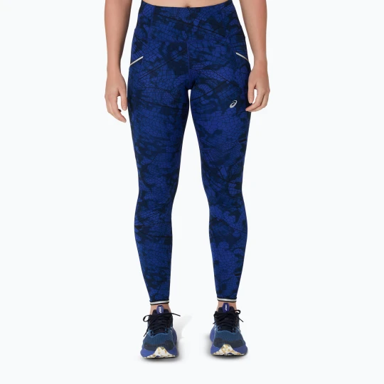 Zdjęcie produktu Legginsy do biegania damskie ASICS Road Lite-Show performance black / dark cobalt Niebieski