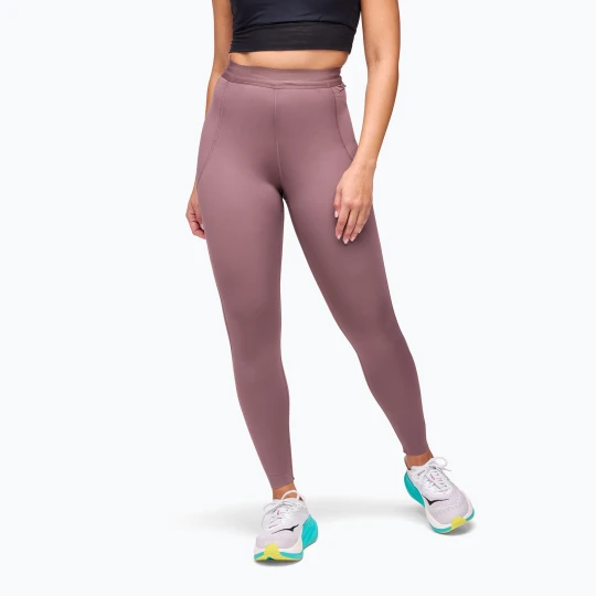 Zdjęcie produktu Legginsy do biegania damskie HOKA Novafly Run 25" smokey quartz Różowy