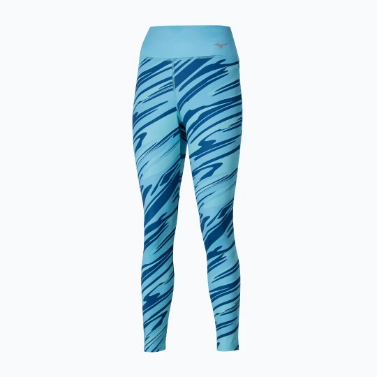 Zdjęcie produktu Legginsy do biegania damskie Mizuno 7 / 8 Printed maui blue