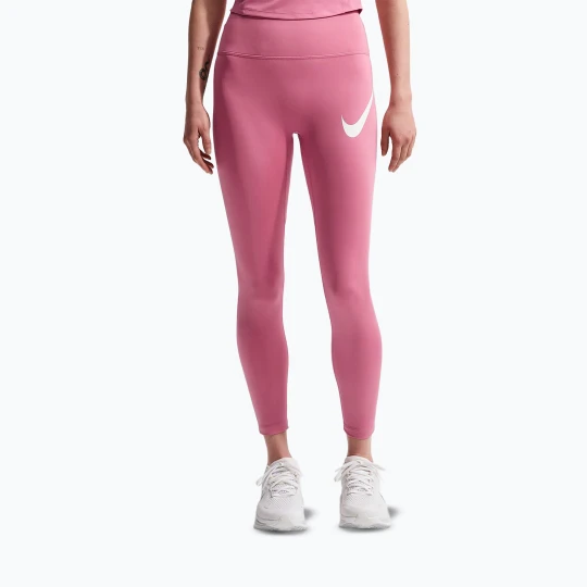 Zdjęcie produktu Legginsy do biegania damskie Nike Tempo Swoosh Run High-Waisted 7 / 8 peony / white Różowy