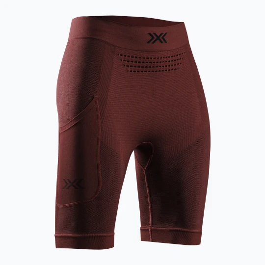 Zdjęcie produktu Spodenki do biegania damskie X-Bionic Xceed Run Tights oxide red / x black Bordowy