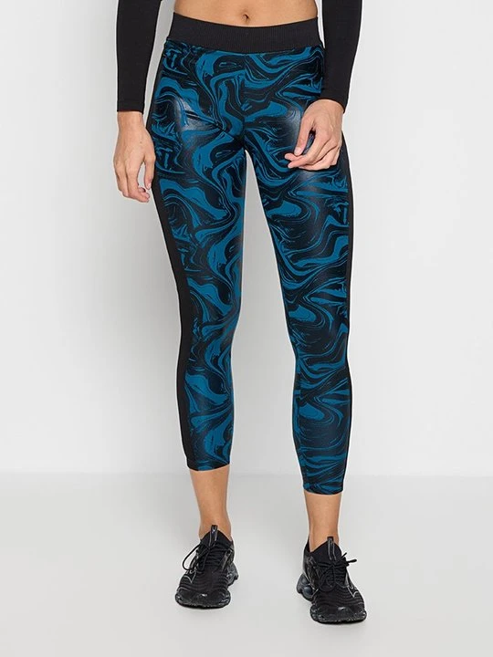 Zdjęcie produktu Legginsy do biegania EA7 Emporio Armani niebieski
